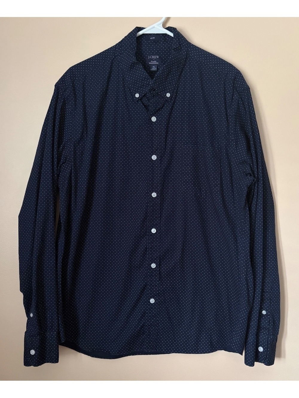J.Crew Flex washed, slim - men's long sleeve button-down